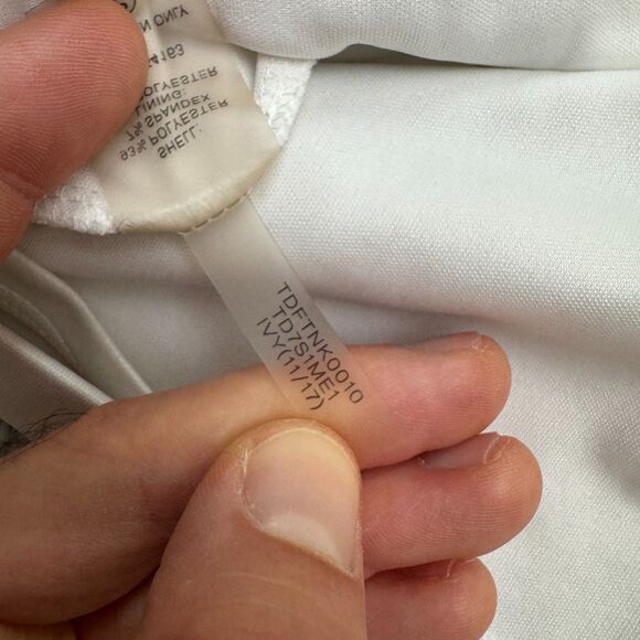 Tommy Hilfiger Ruffle Flutter Sleeve Sheath Pencil Dress Womens 12 White Classic - Picture 12 of 16